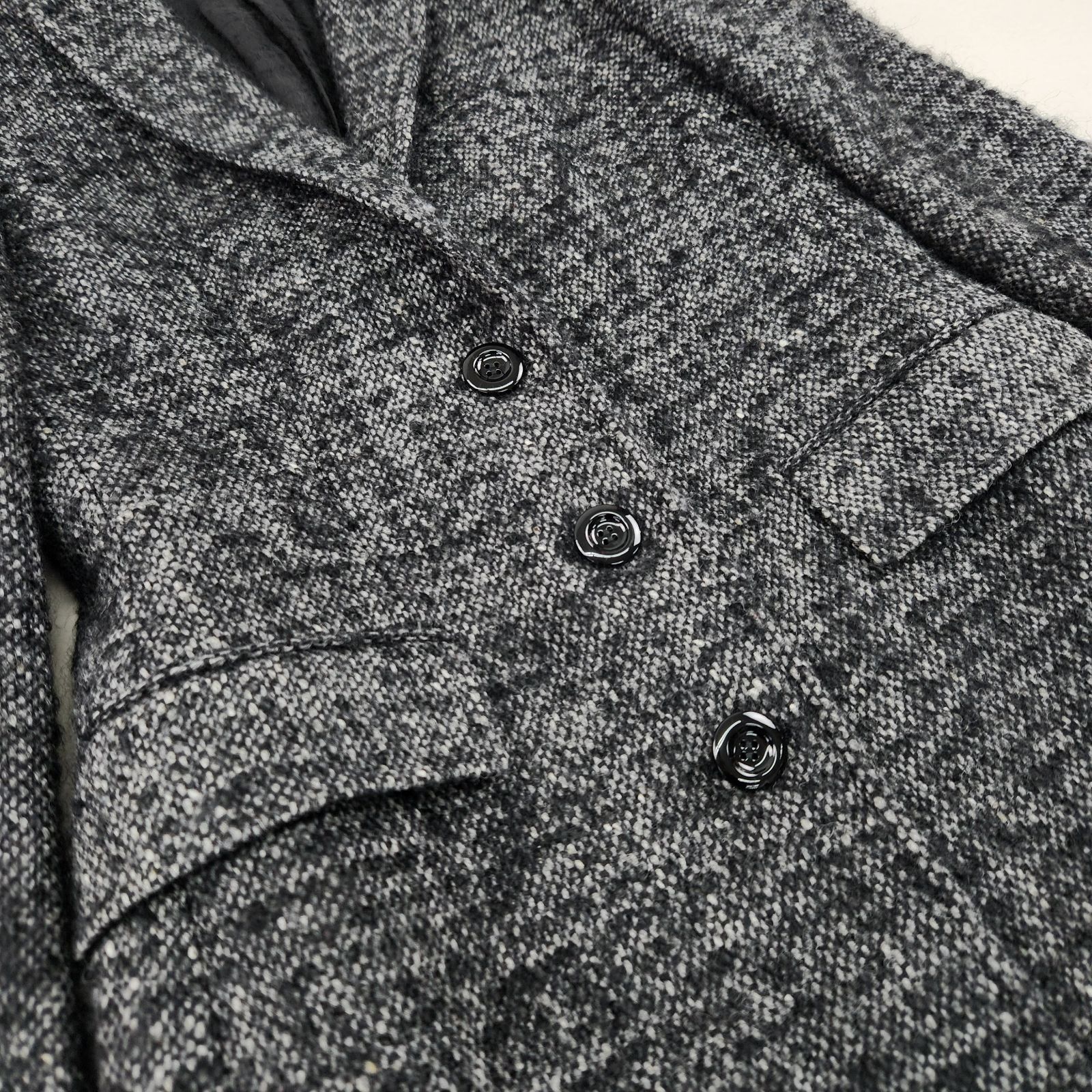 DOLCE&GABBANA チェスターコート ツイード 裏地総柄 ロング 40 L相当