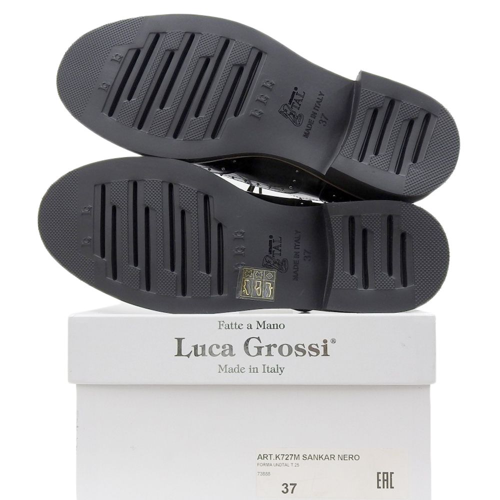 Luca Grossi ルカグロッシ 新品同様 オックスフォード レザー スタッズ