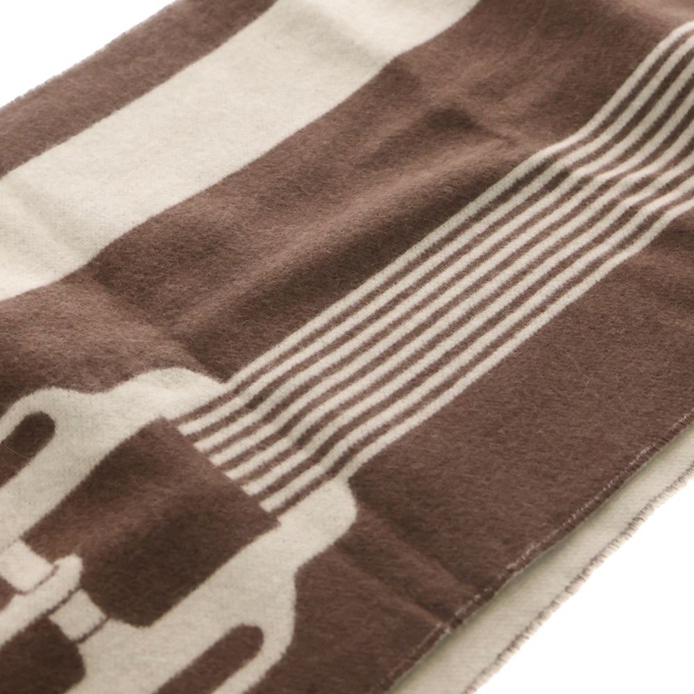 HERMES (エルメス) 23AW サングル ア ブックル 金具柄 カシミヤ