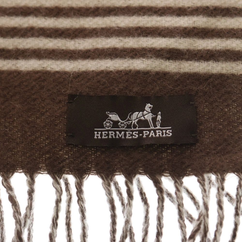 HERMES (エルメス) 23AW サングル ア ブックル 金具柄 カシミヤ