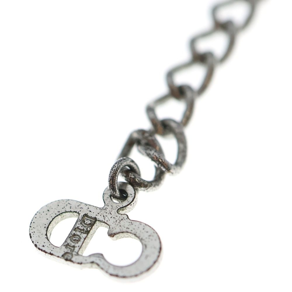 クリスチャンディオール ペンダント ネックレス トロッター スネークチェーン 美品 ディオール トロッター ブルー ネックレス christian dior