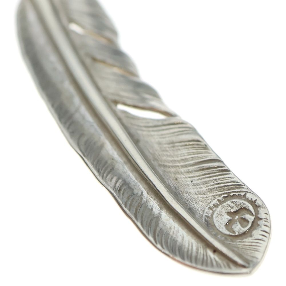 goro's (ゴローズ) 【現行】SVプレーン特大フェザー 右向き ペンダント