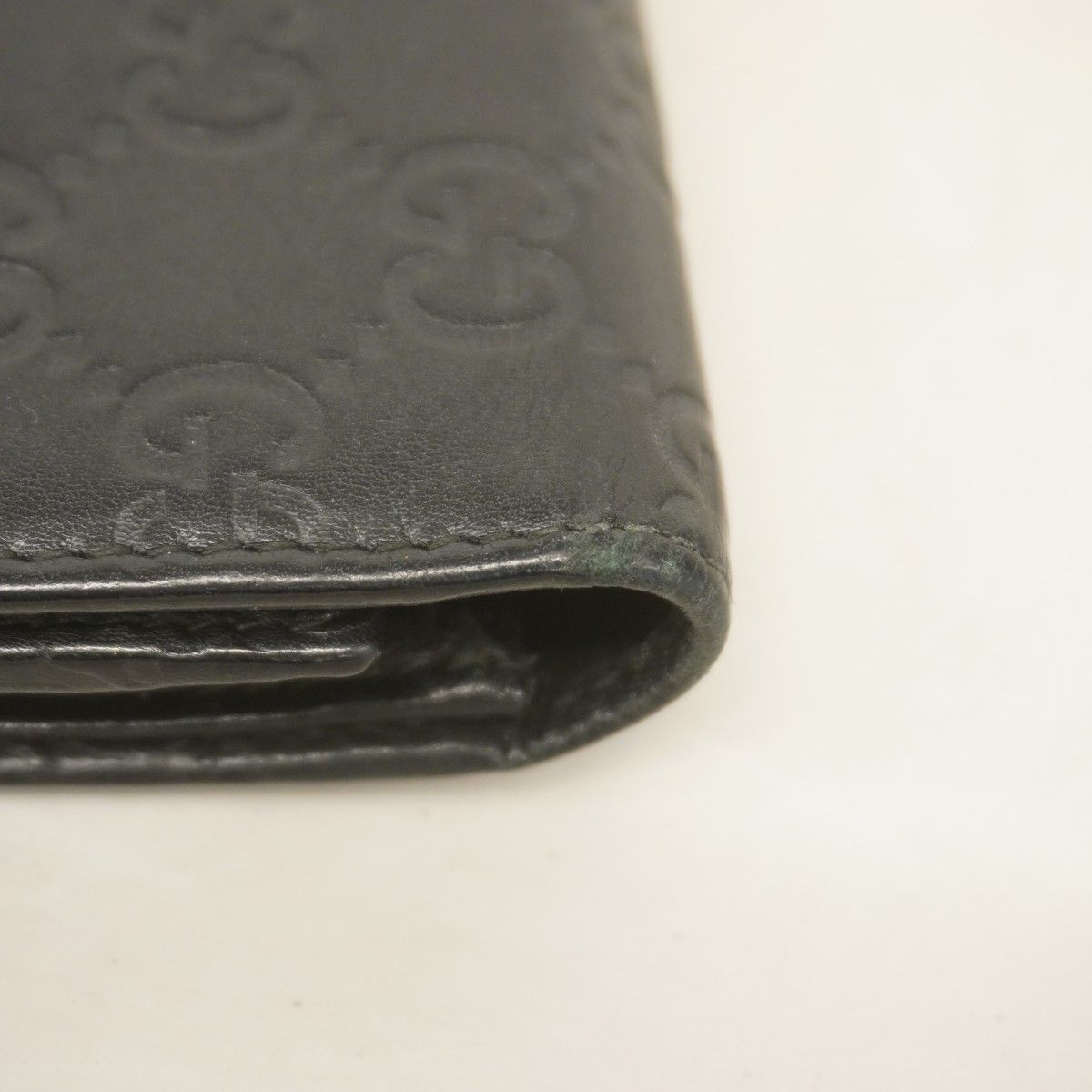 6ac2316-k】グッチ 長財布 グッチシマ 244946 レザー ブラック