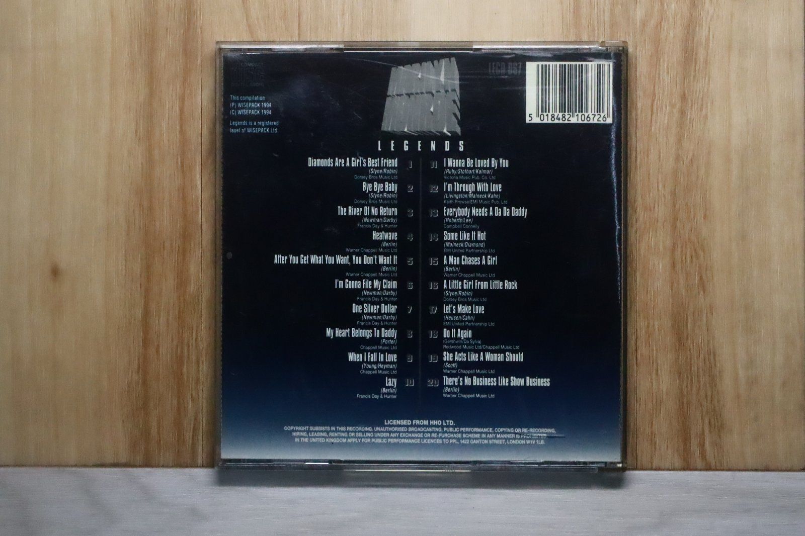 中古CD☆マリリン・モンロー/Marilyn Monroe□ Legends: Marilyn