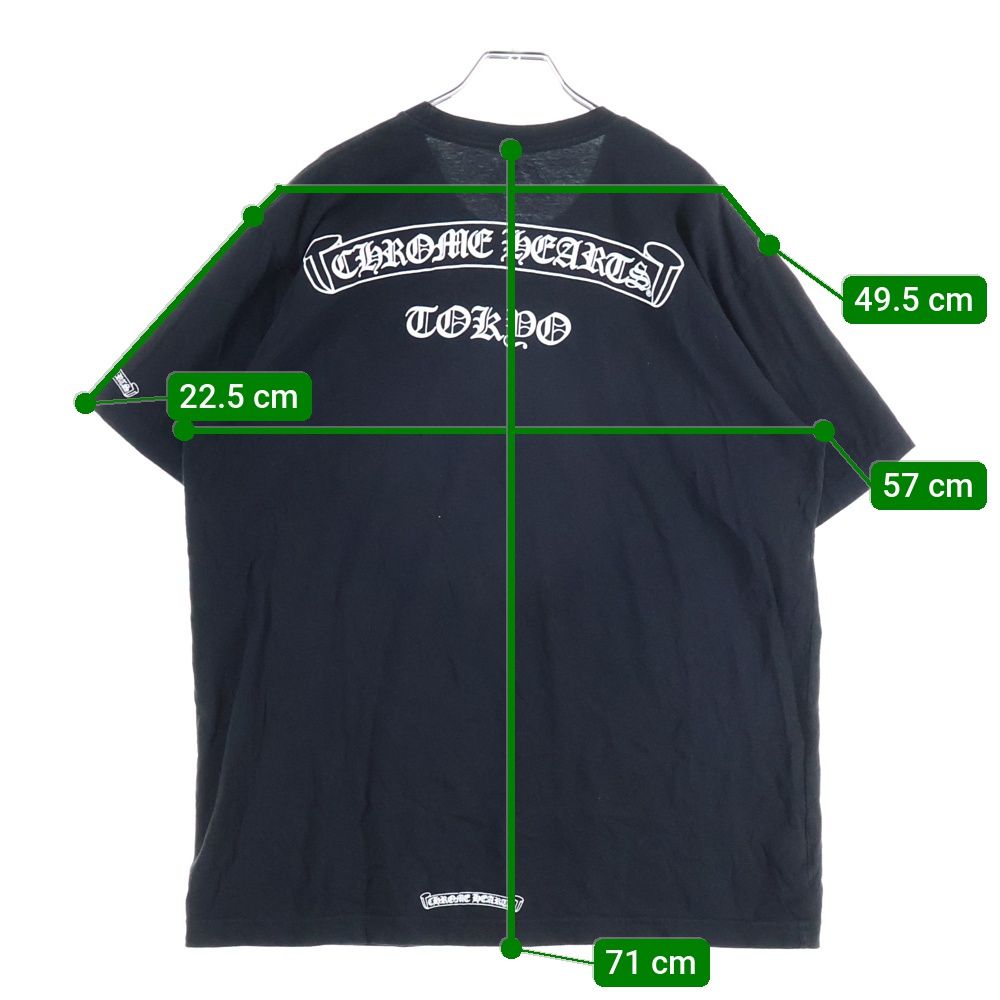 クロムハーツ/スクロールラベルバックプリントTOKYO Tシャツ 東京限定 CHROME HEARTS (クロムハーツ) TOKYO 東京限定 バックスクロールラベル