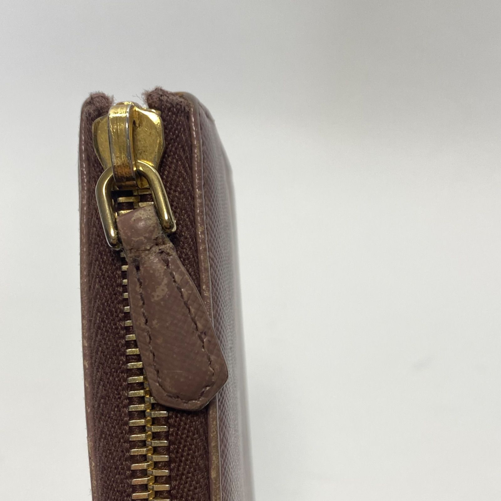 3328 PRADA プラダ 長財布 サフィアーノレザー L字ジップ レザー