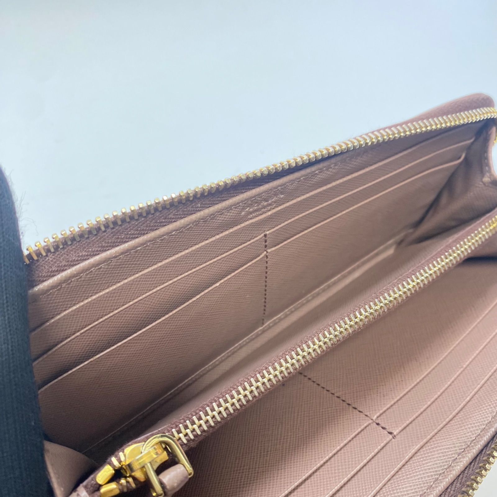 3328 PRADA プラダ 長財布 サフィアーノレザー L字ジップ レザー