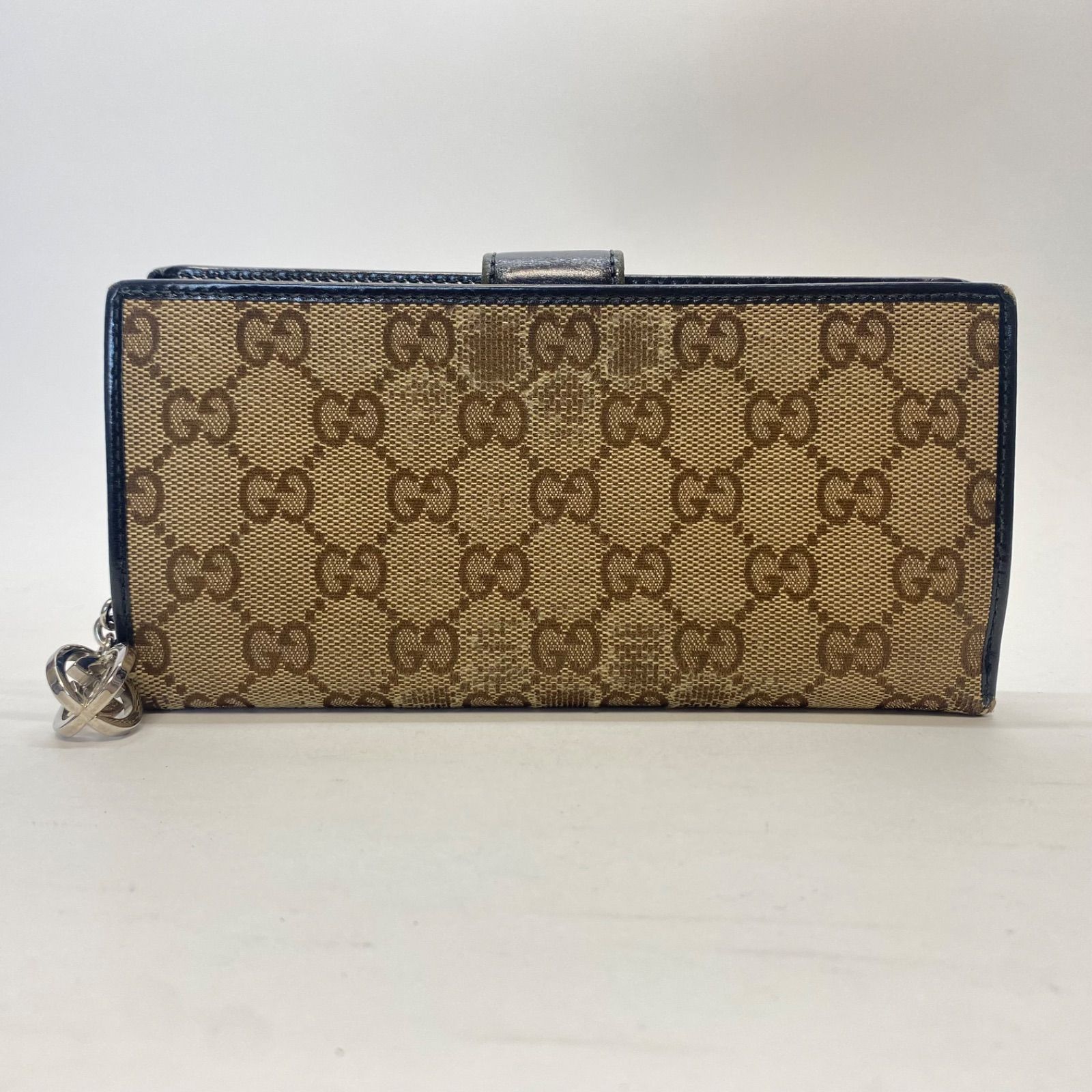 3333 GUCCI グッチ 長財布 GG キャンバス Wホック レザー - メルカリ