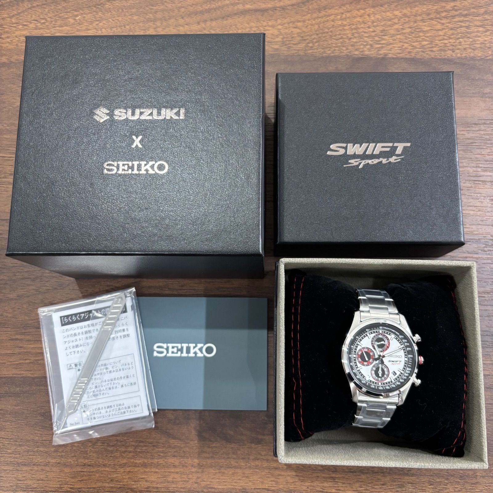 未使用保管品】SUZUKI SWIFT SPORT×SEIKOコラボレーション クロノ 