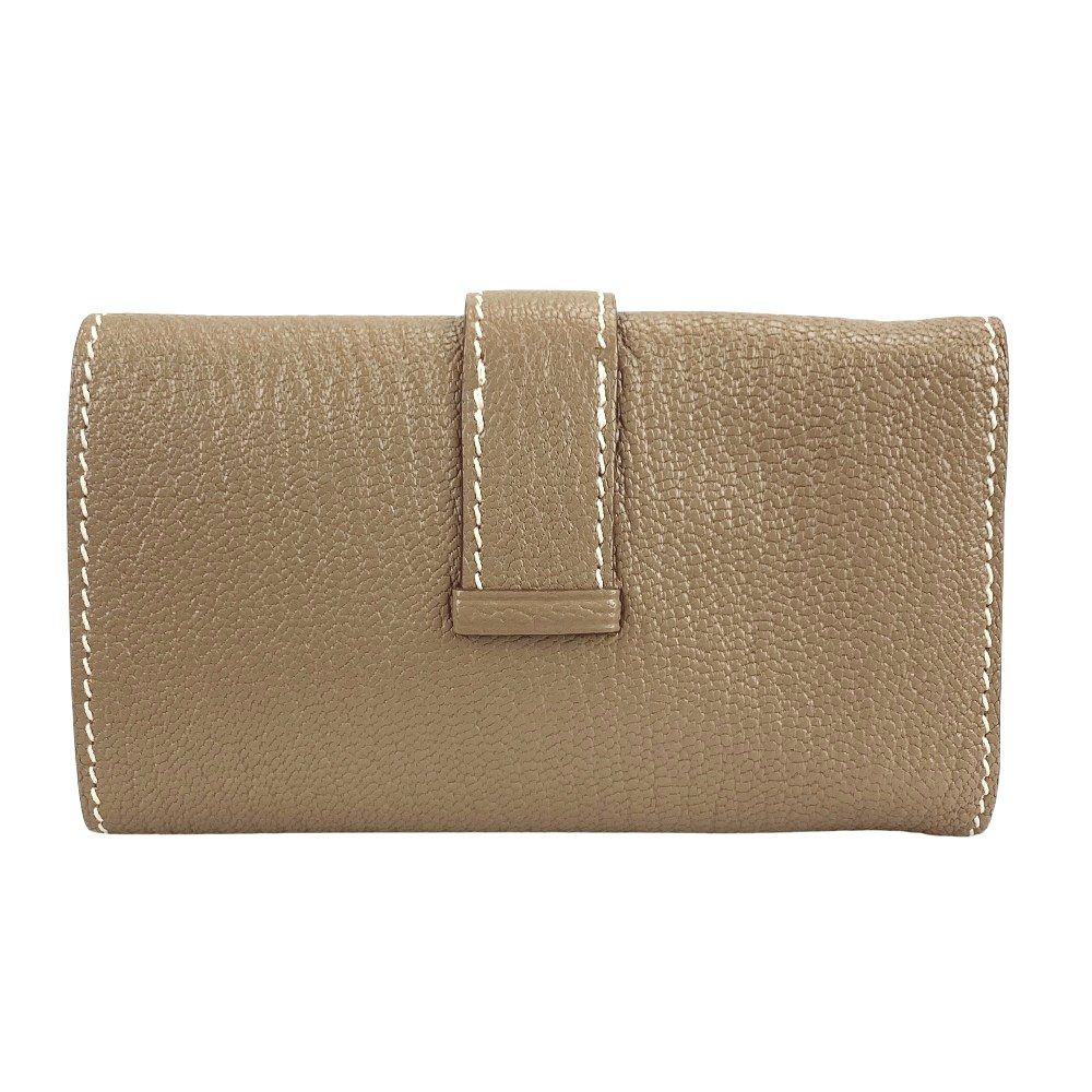 正規品☆エルメス キーケース シルバー金具 ６連 エルメス ベアンキーケース/4連 エトゥープ ヴォーエプソン シルバー