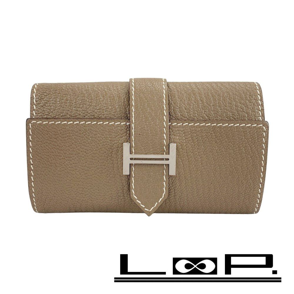 エルメス □美品□ ベアン 6連 キーケース シェーブル エトゥープ Z刻