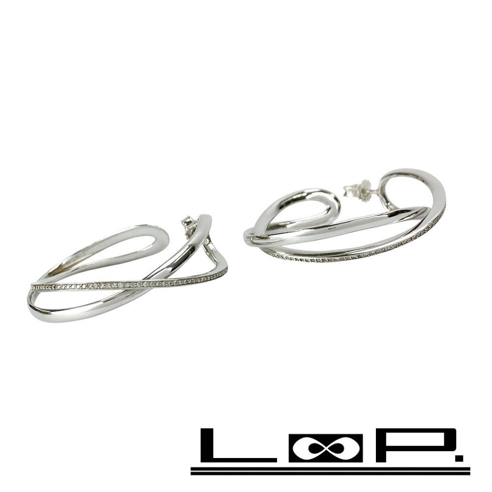 ジョージジェンセン □美品□ インフィニティ ピアス アクセサリー
