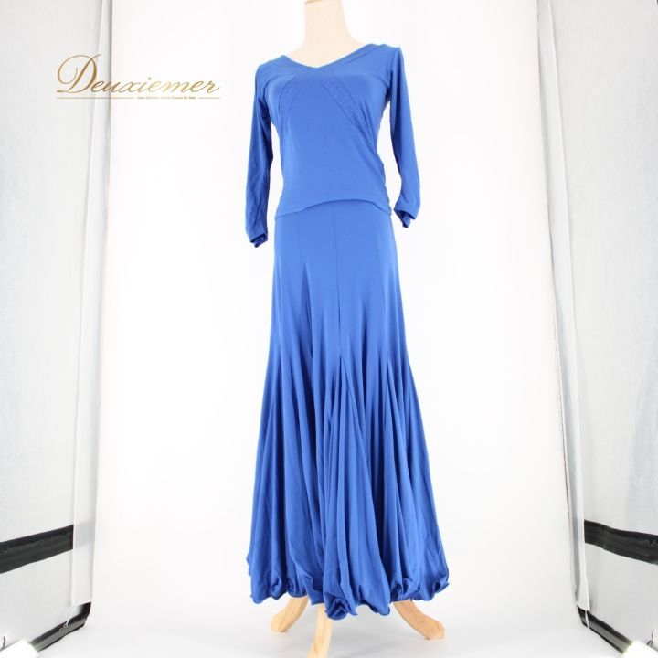 社交ダンス 衣装 スタンダード 上下セット ツーピース レッスンウェア