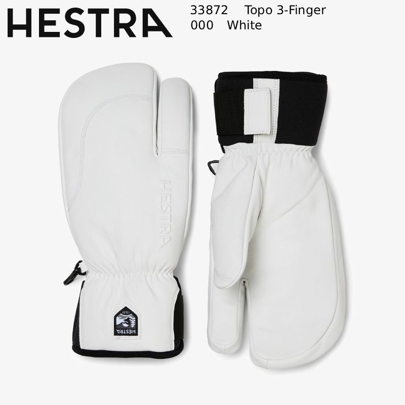予約 ヘストラ メンズ グローブ 25-26 HESTRA TOPO 3-FINGER White