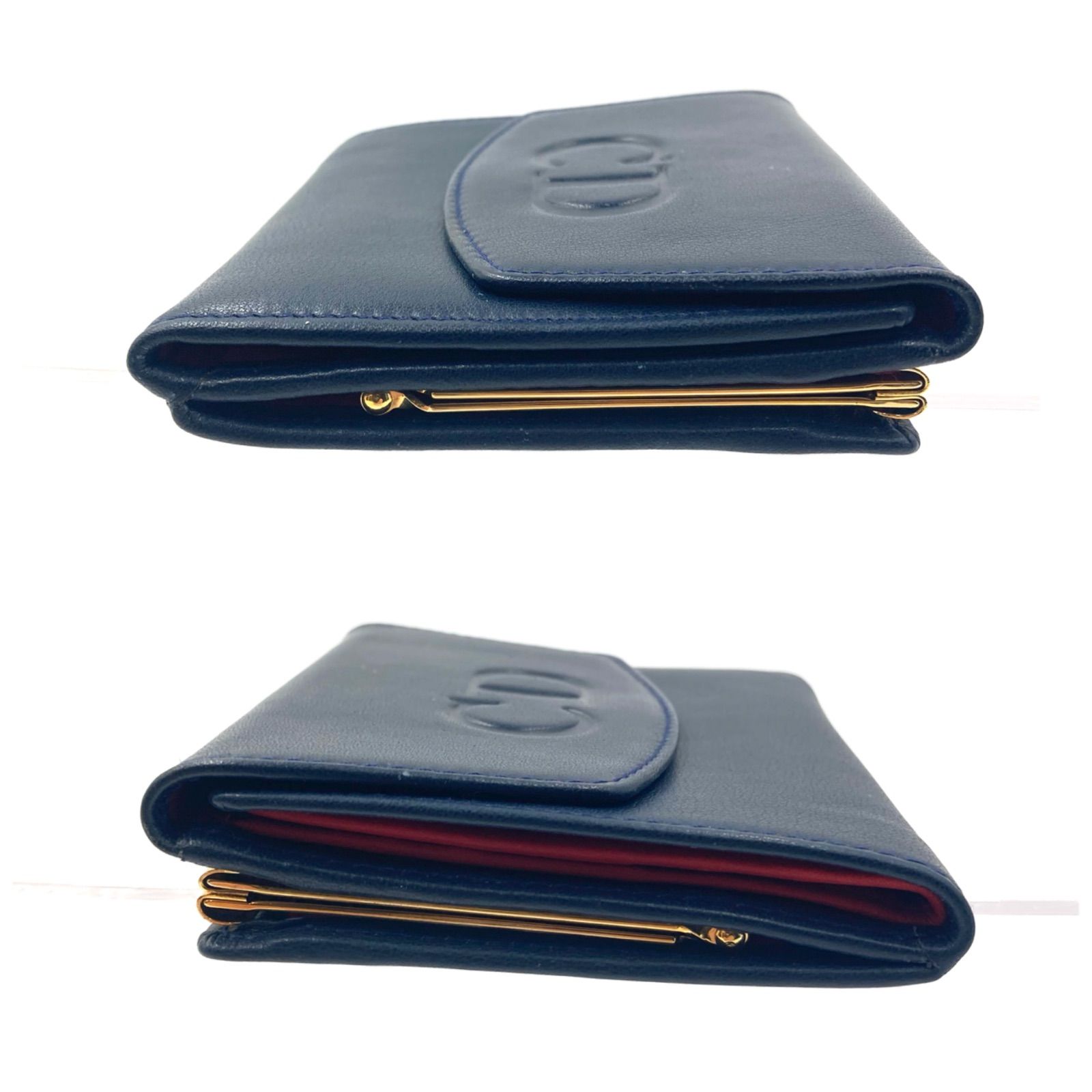 □極美品□Christian Dior クリスチャンディオール CDロゴ型押し