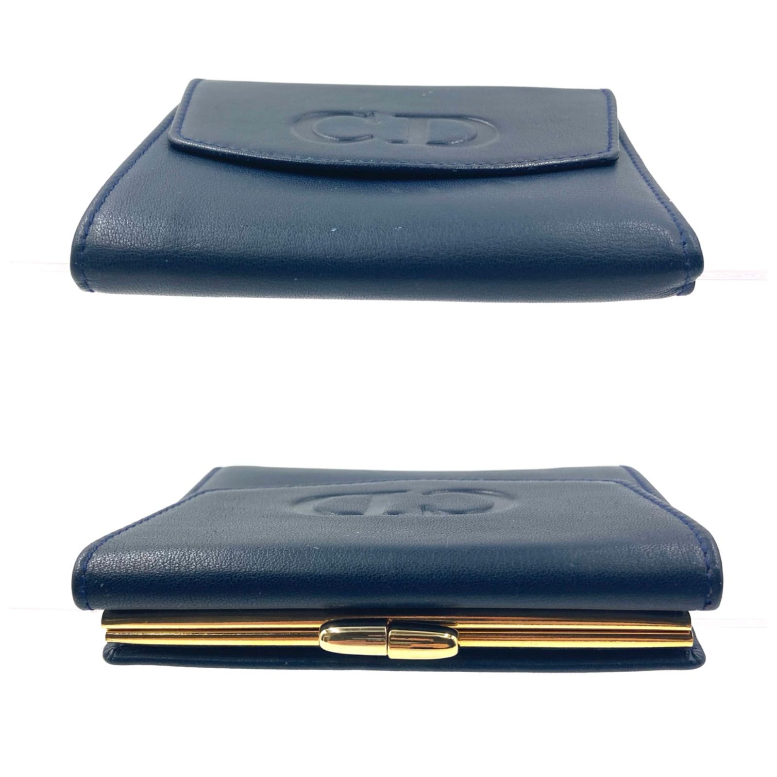 □極美品□Christian Dior クリスチャンディオール CDロゴ型押し