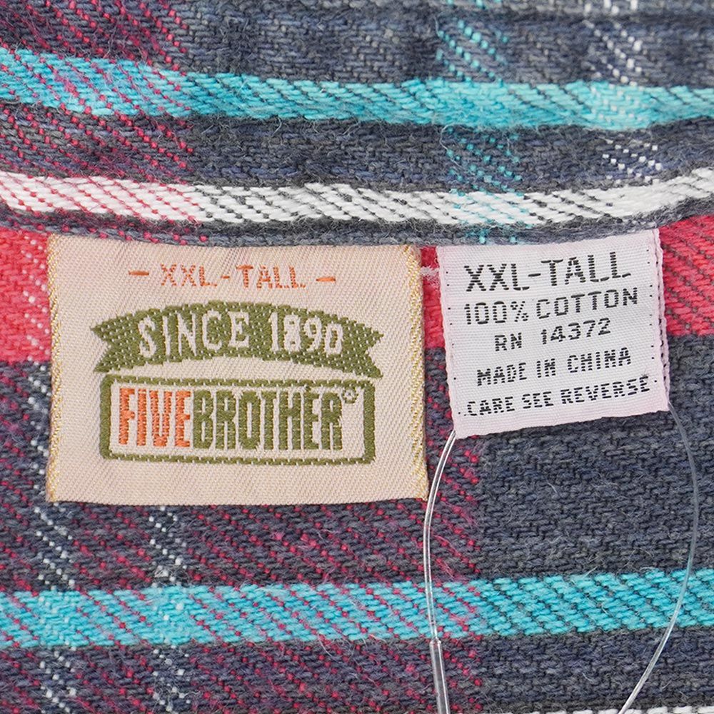希少 90s ネルシャツ USA製 fivebrother BIGMAC ファイブブラザー FIVE BROTHER 90s 90年代 ネルシャツ 定番 アメカジ
