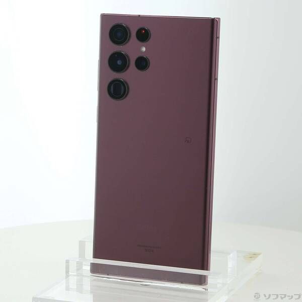 中古品〕 Galaxy S22 Ultra 256GB バーガンディ SCG14 au SIMフリー