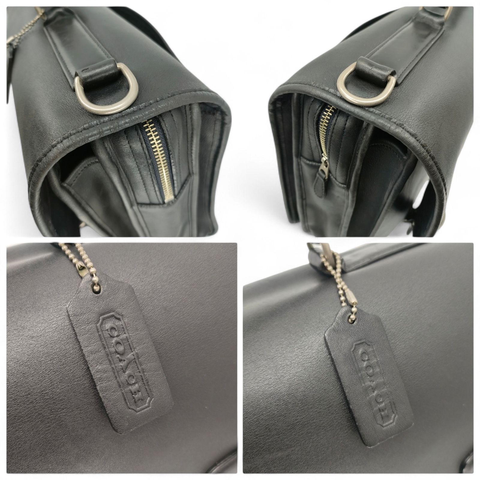 コーチ 2way ショルダーバッグ A4収納可能 ビジネス 斜め掛け 黒 COACH 2way ショルダーバッグ ビジネスバッグ ブリーフケース