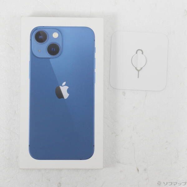 中古品〕 iPhone13 mini 128GB ブルー MLJH3J／A SIMフリー