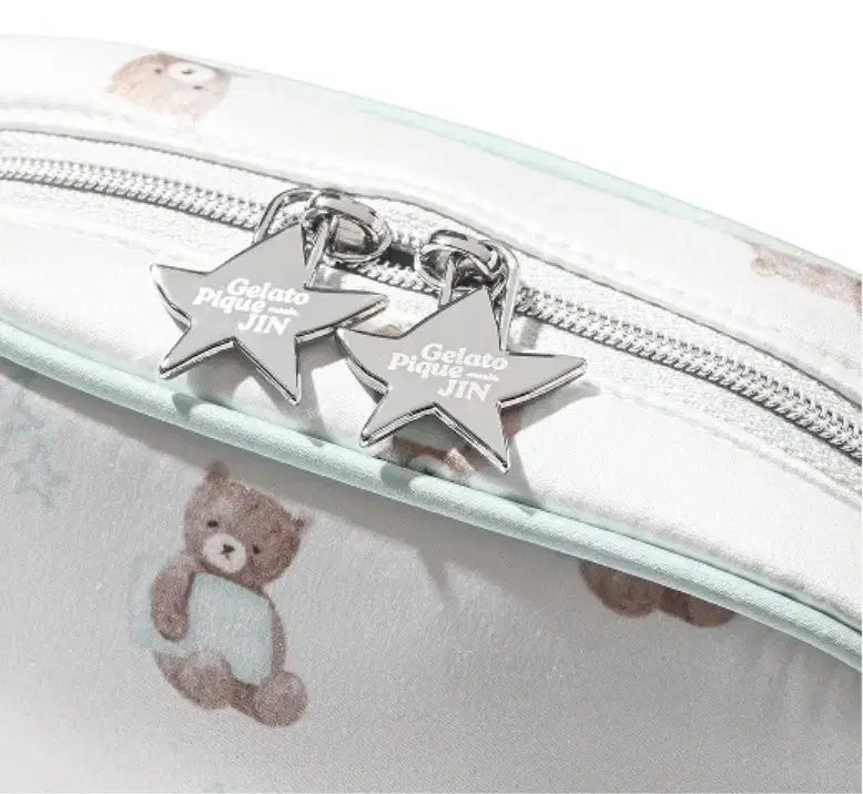 BTS JIN x ゲル ピケ Bear Pattern ポーチ - メルカリ