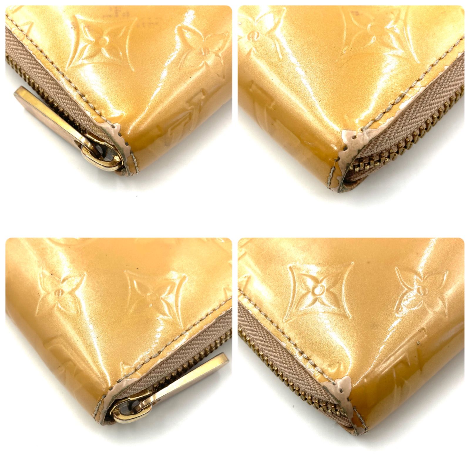 LOUIS VUITTON ルイヴィトン モノグラムヴェルニ ジョーヌ ジッピー