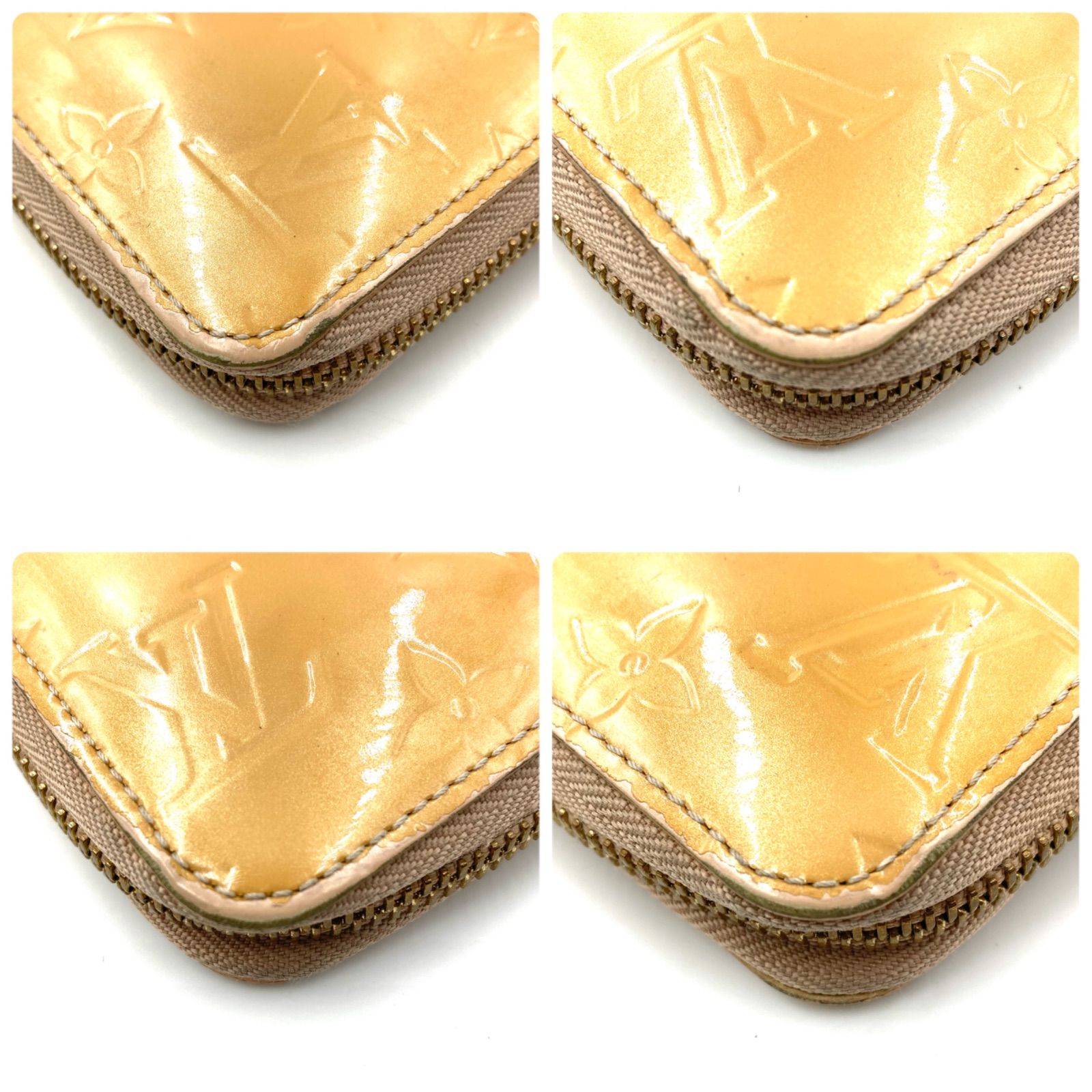 LOUIS VUITTON ルイヴィトン モノグラムヴェルニ ジョーヌ ジッピー