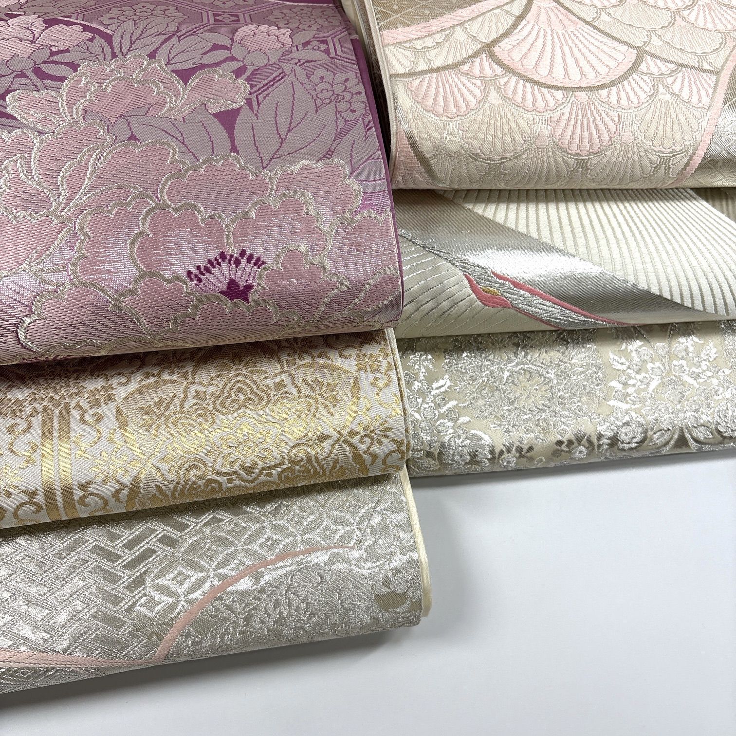 袋帯 6枚 正絹 帯まとめ売り 同梱購入歓迎 リメイク用 着付け練習用