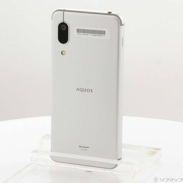 中古品〕 AQUOS sense3 basic 32GB シルバー SHV48 auロック解除SIM