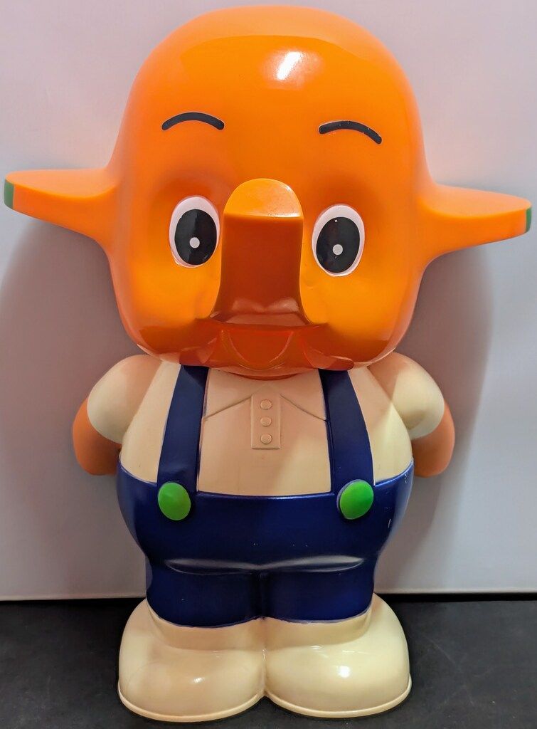 【昭和レトロ】 佐藤製薬 サトちゃん ソフビ BIG貯金箱 佐藤製薬 サトちゃん ビッグ ソフビ 貯金箱 参考買取価格 ｜買取専門店