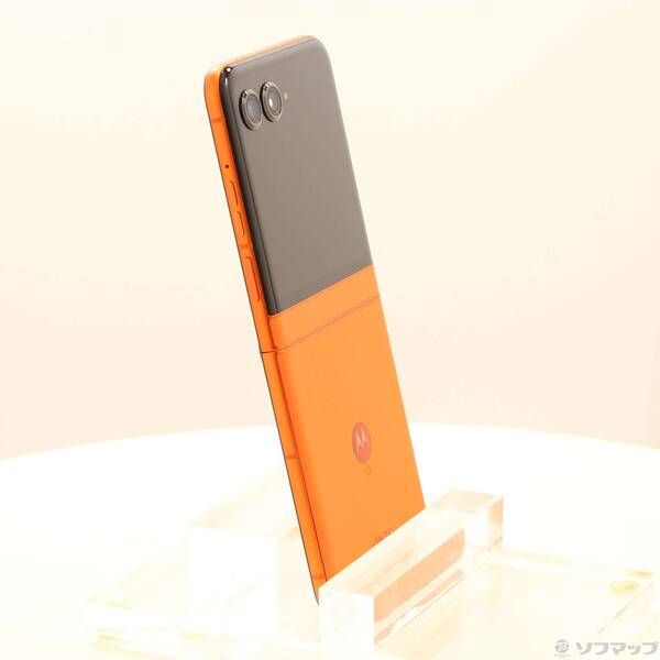 中古品〕 motorola razr 50 512GB スプリッツオレンジ PB230002JP SIM