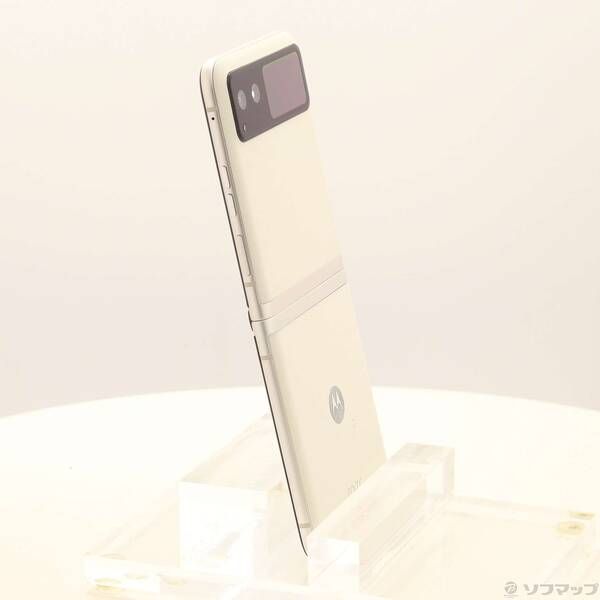 中古品〕 motorola razr 40 256GB バニラクリーム PAYC0001JP SIM