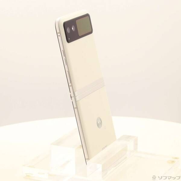 中古品〕 motorola razr 40 256GB バニラクリーム PAYC0001JP SIM