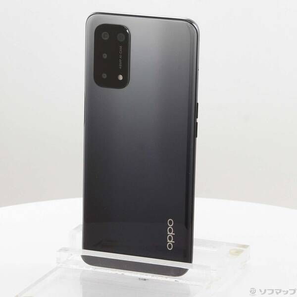 中古品〕 OPPO A54 5G 64GB シルバーブラック OPG02 auロック解除SIM