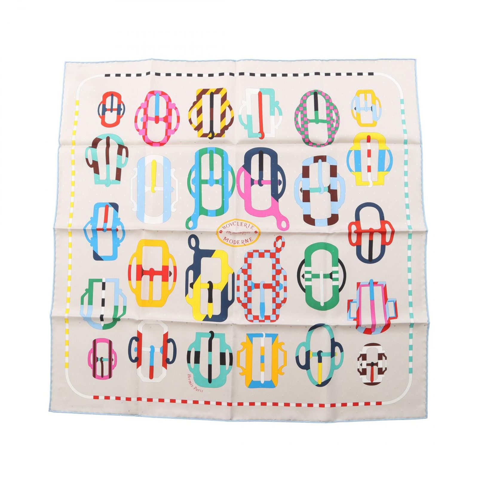 エルメス HERMES スカーフ カレ70 BOUCLERIE MODERNE シルク カレ70