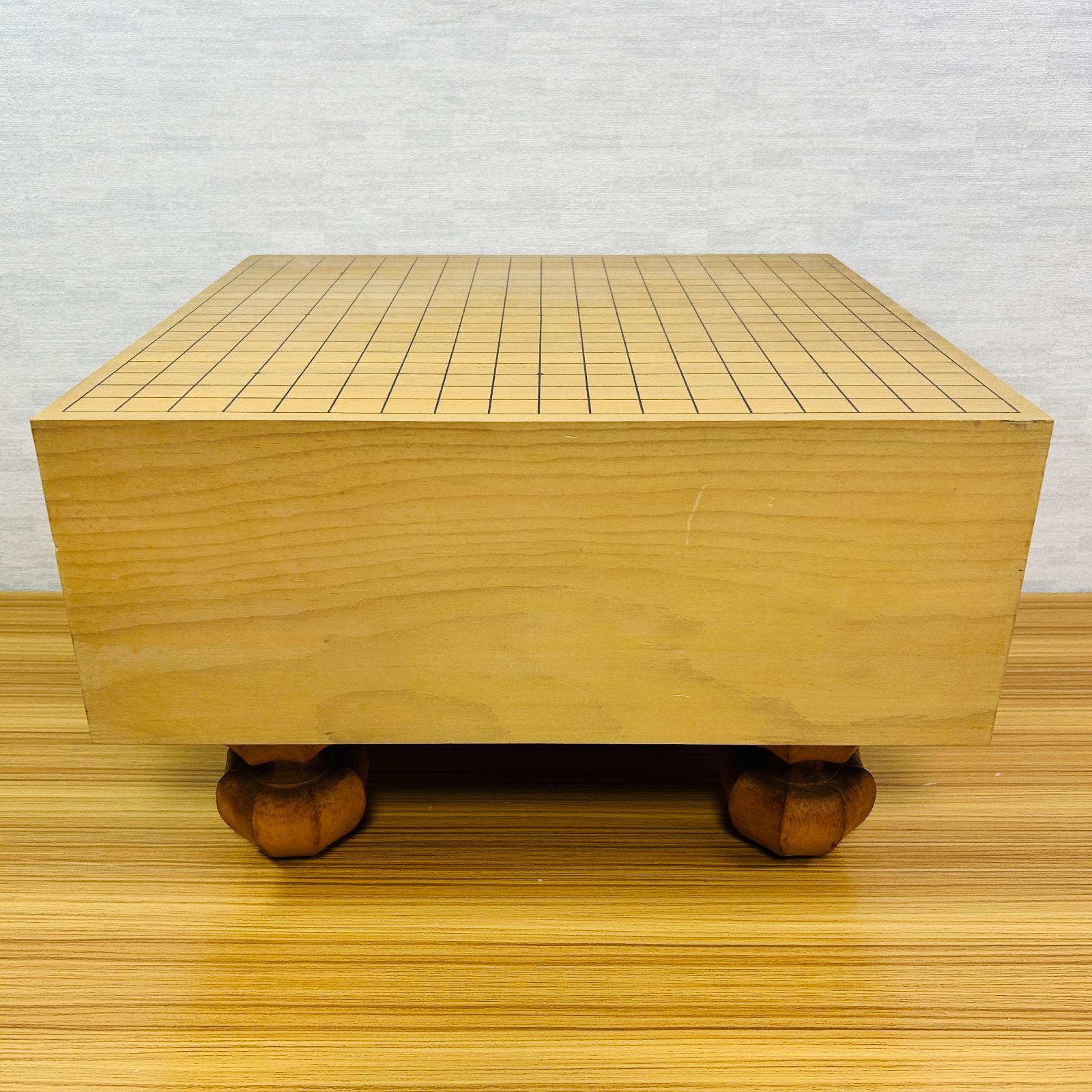 昭和55年製】脚付碁盤 天地柾 柾目 囲碁 ヘソ有り 19路盤 昭和55年製