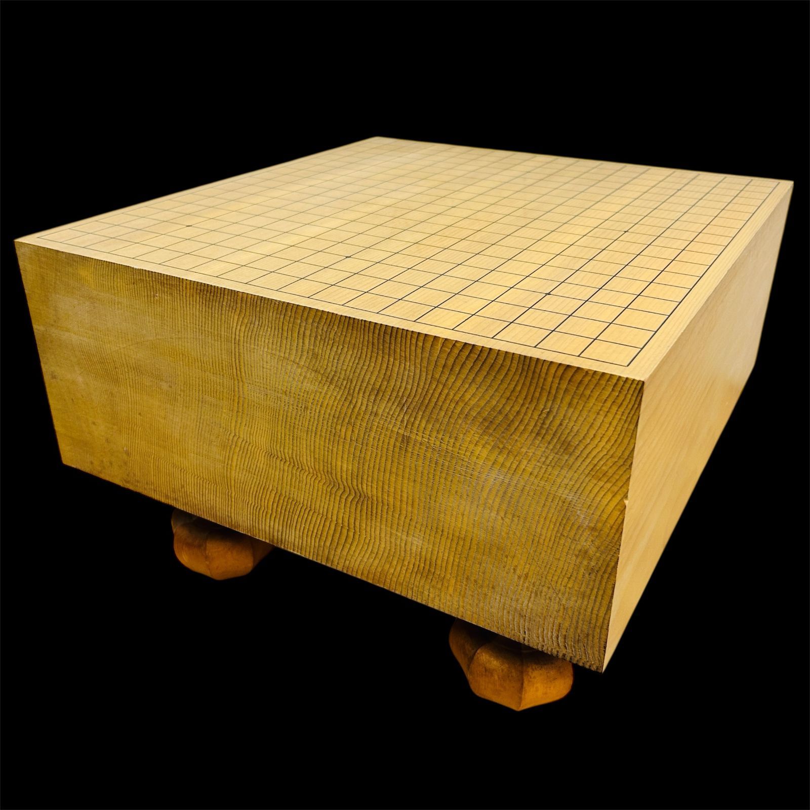 脚付碁盤 5.7寸 天地柾 柾目 ヘソ有り 19路盤 囲碁 天然木 15.5kg