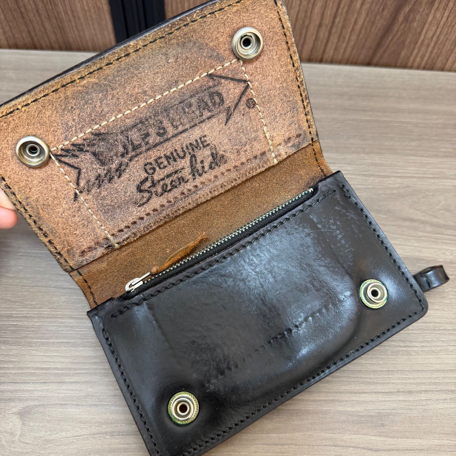 メンズ ☆ WOLF'S HEAD Leather Wallet ウルフズヘッド レザー