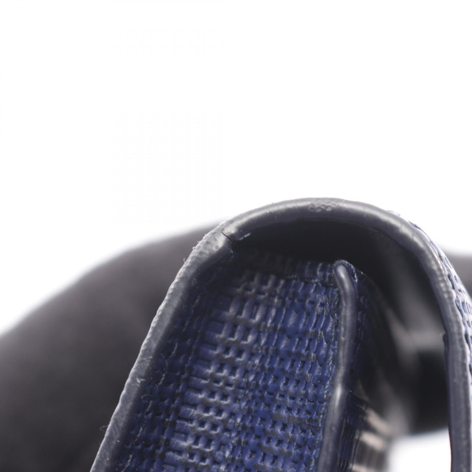 ロエベ LOEWE カードケース LINEN リネン アナグラム ネイビー レザー