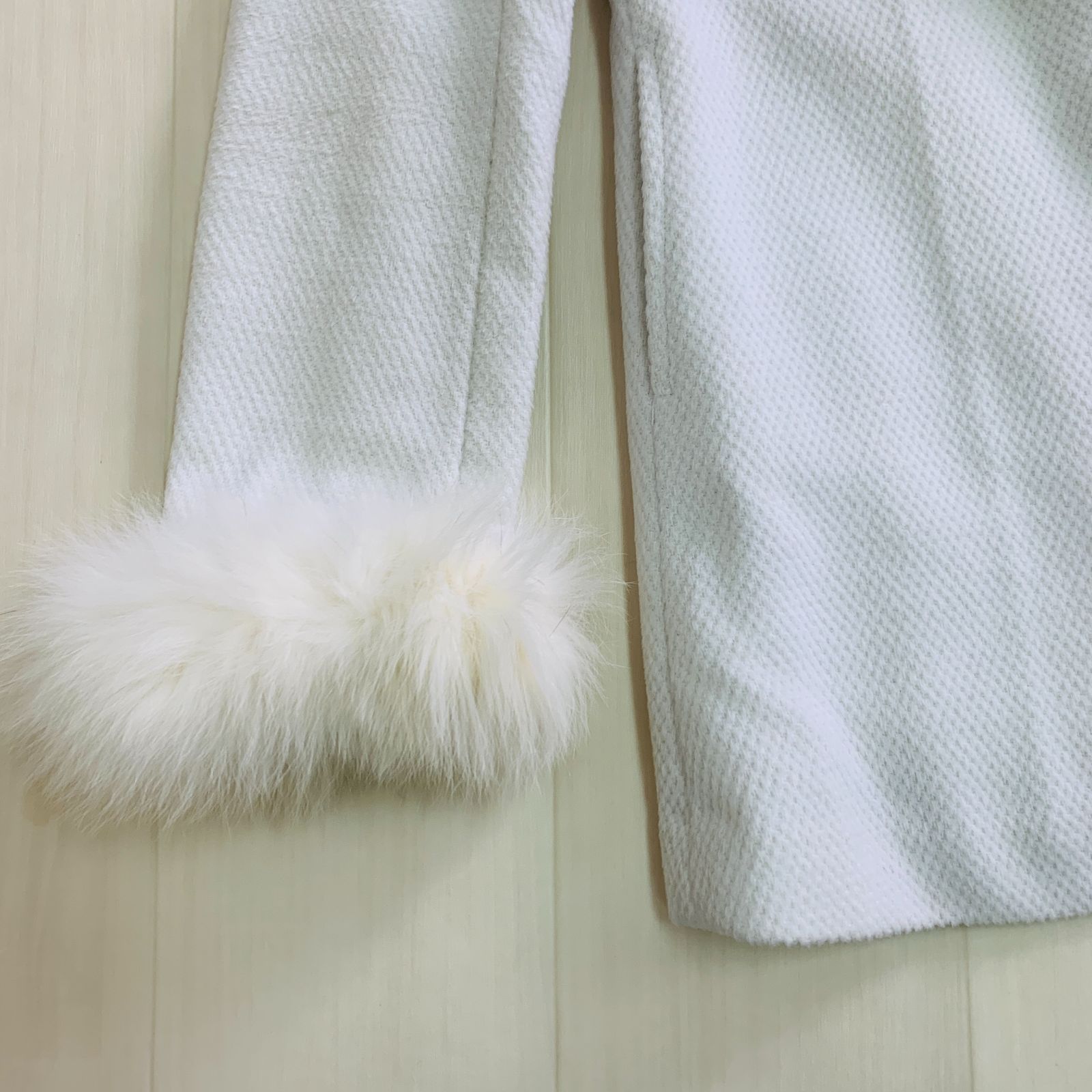 CECIL McBEE セシルマクビー フォックスファーコート Aライン リアル