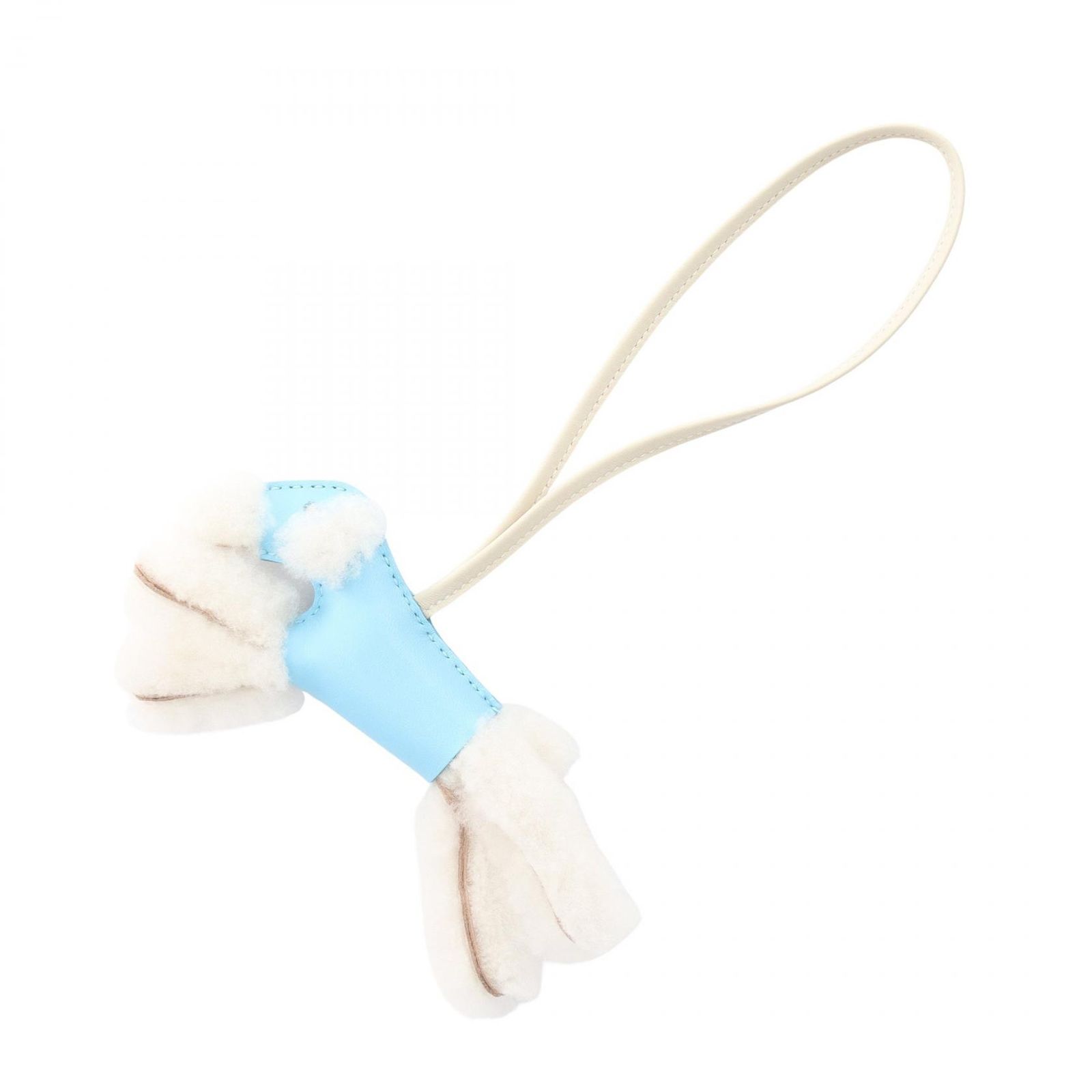 エルメス HERMES バディチャーム K刻印 セレスト クレ エルメス HERMES チャーム バディチャーム セレステ/クレ ムートン