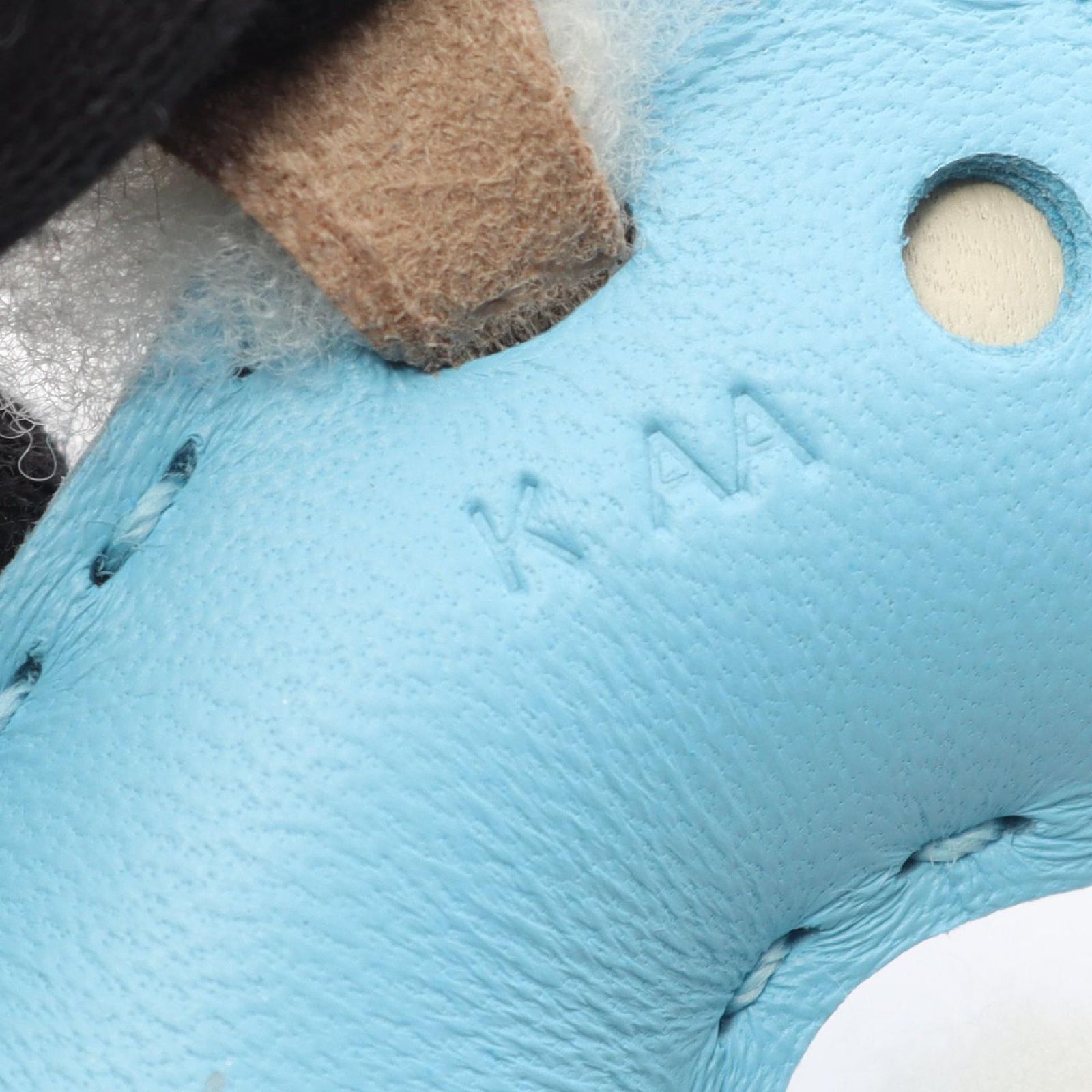 エルメス HERMES チャーム バディチャーム セレステ/クレ ムートン