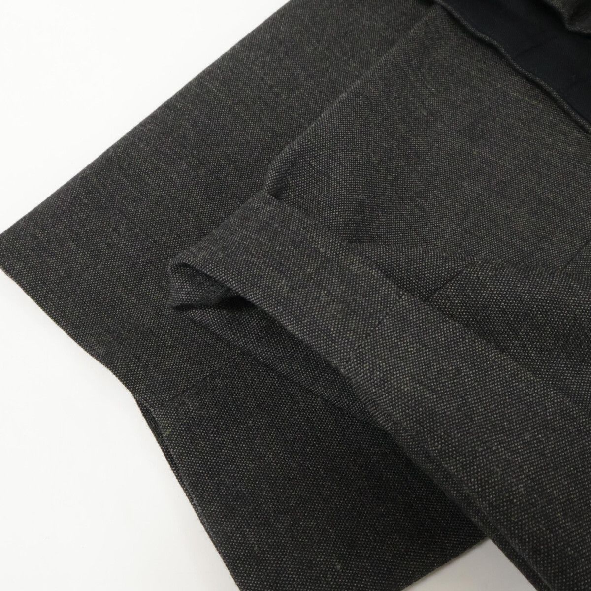 kolor カラー 24AW 24WCM-P09109 ウール フロントタック クロップド