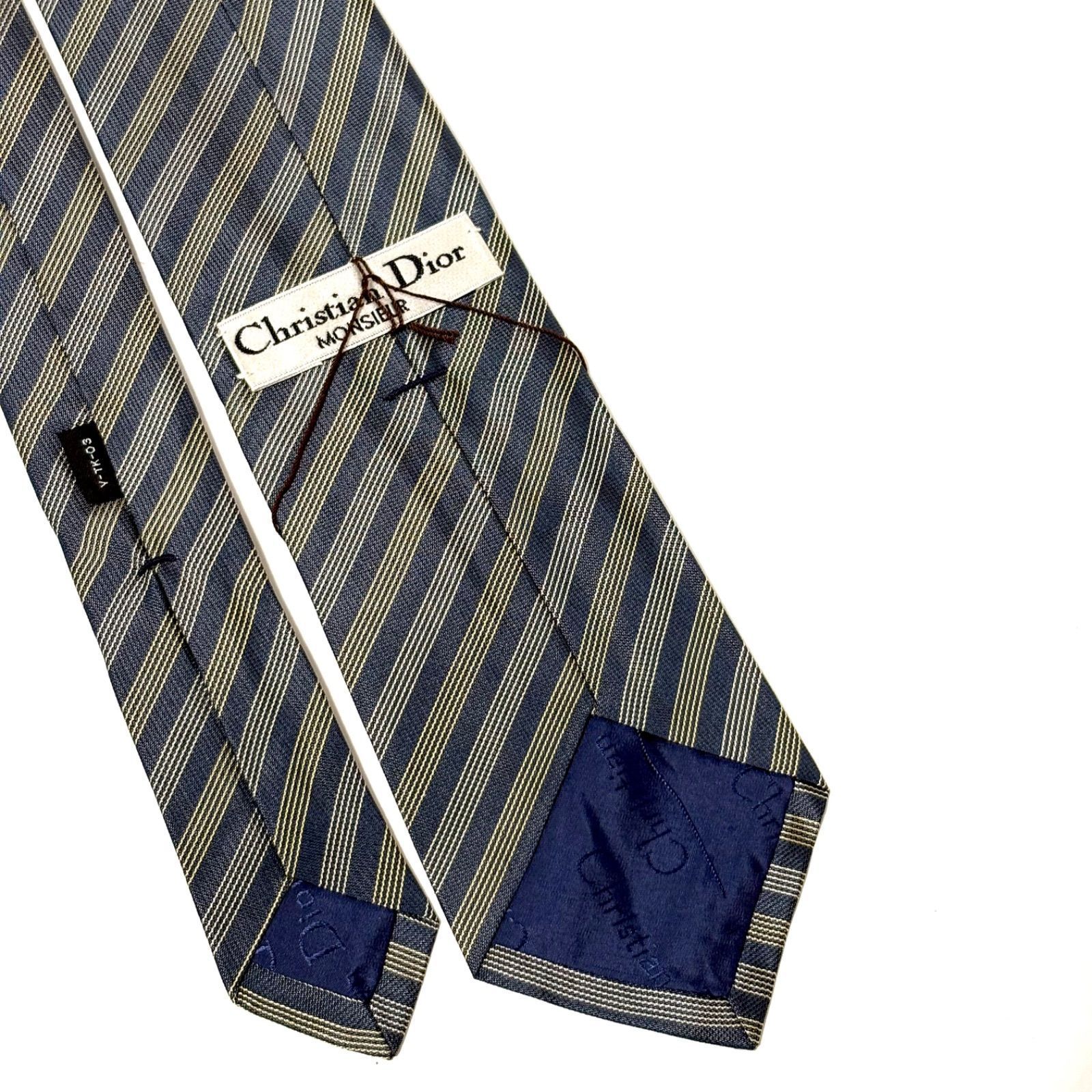 未使用・タグ付き！✨クリスチャンディオール ストライプネクタイ