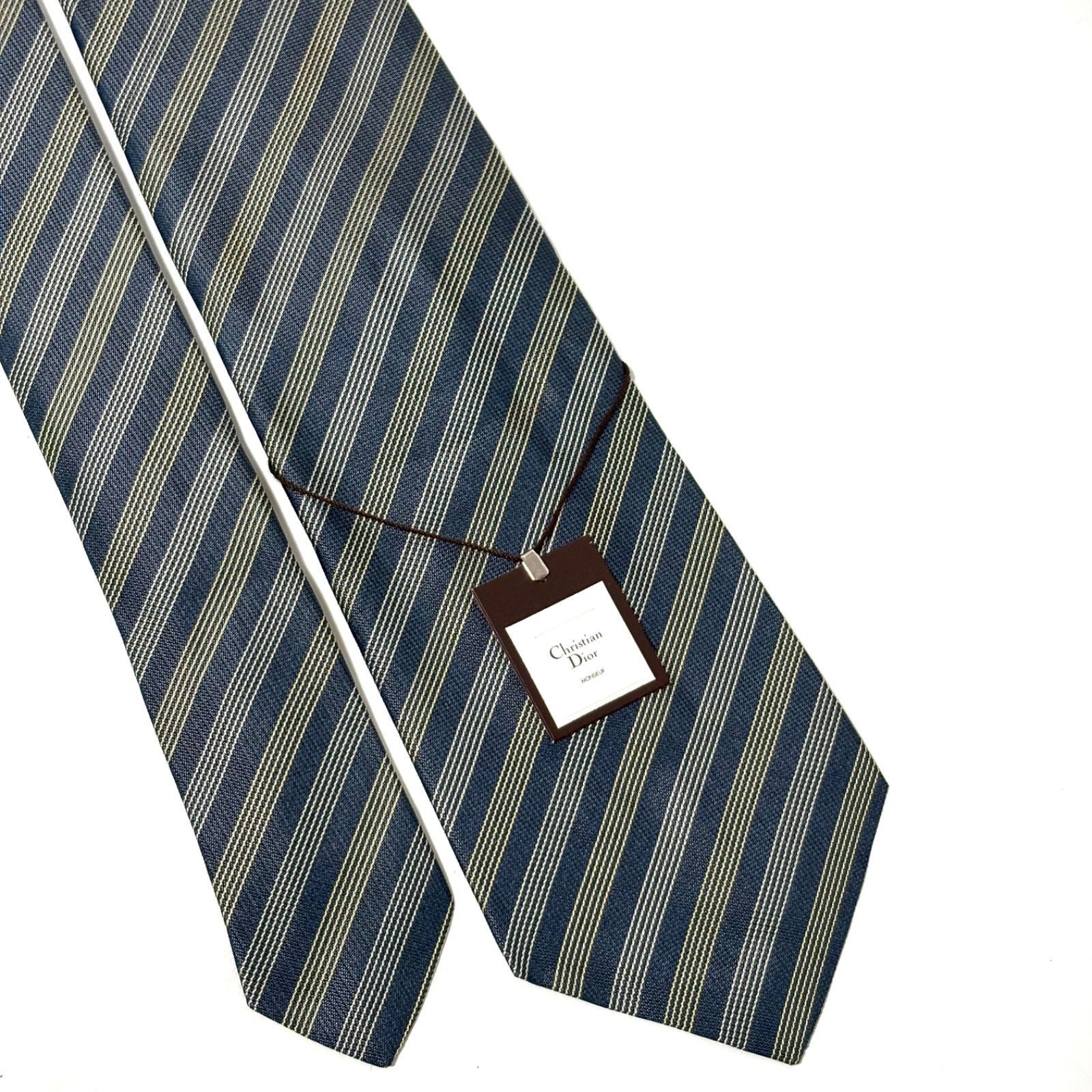 未使用・タグ付き！✨クリスチャンディオール ストライプネクタイ
