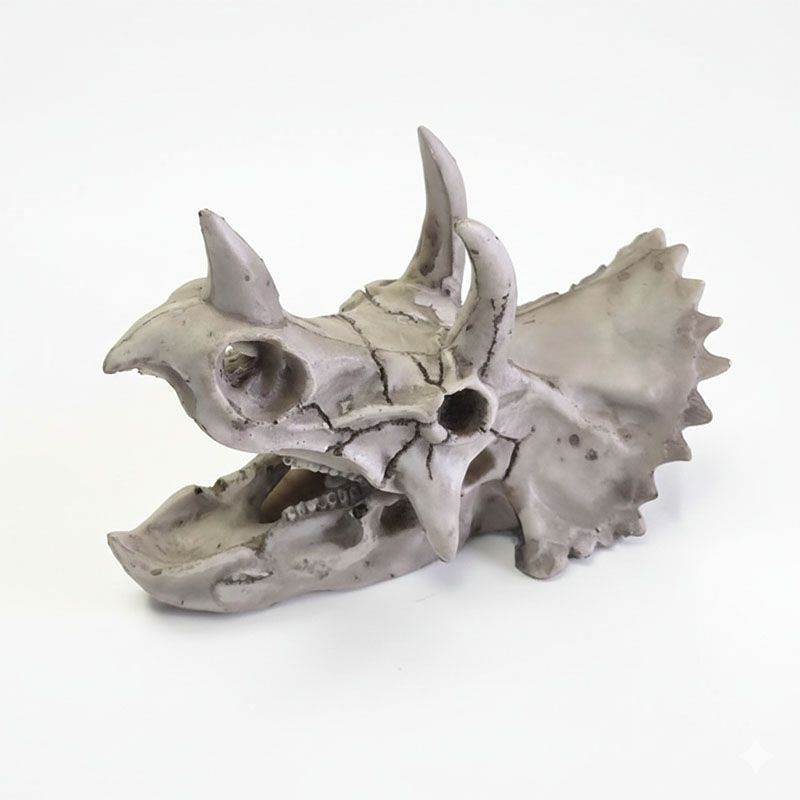 恐竜 骨 格闘 標本 トリケラトプス レプリカ スカル 骸骨 頭蓋骨