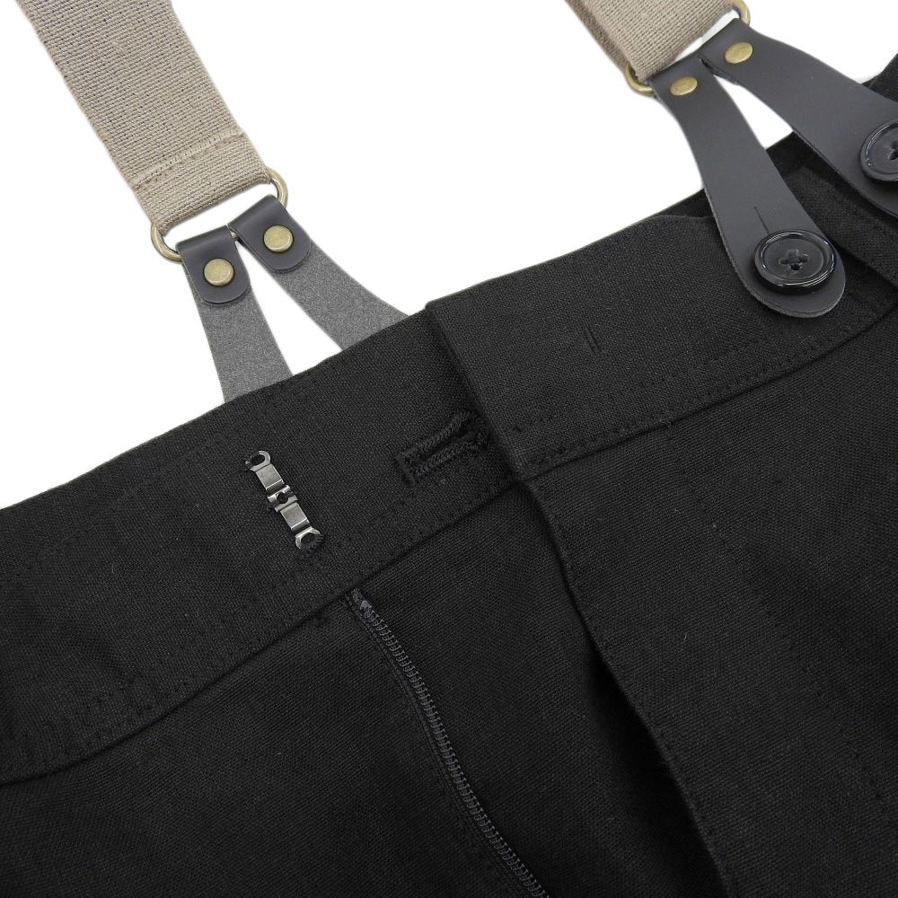 Curensology カレンソロジー 美品 リネン サスペンダースカート  