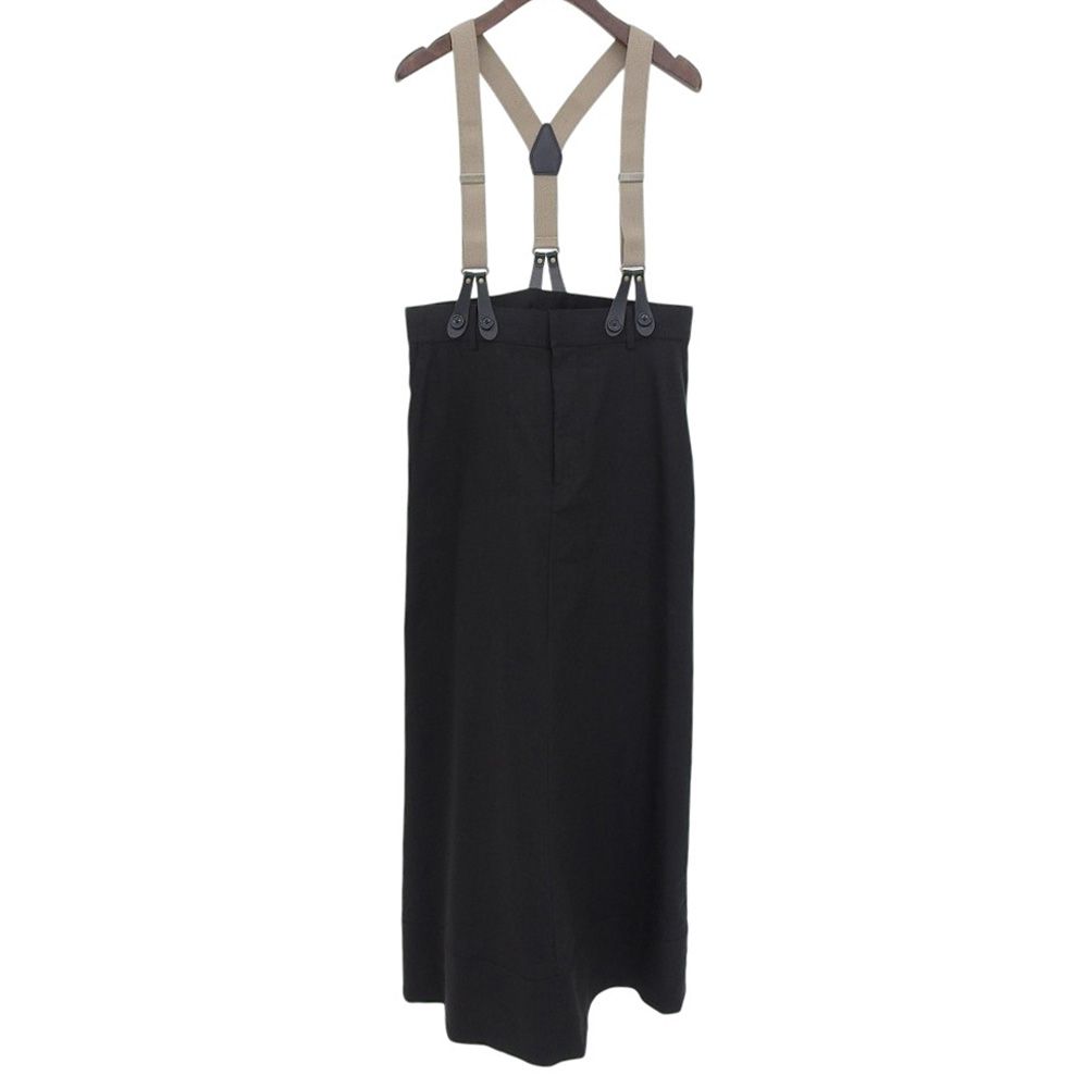 Curensology カレンソロジー 美品 リネン サスペンダースカート  