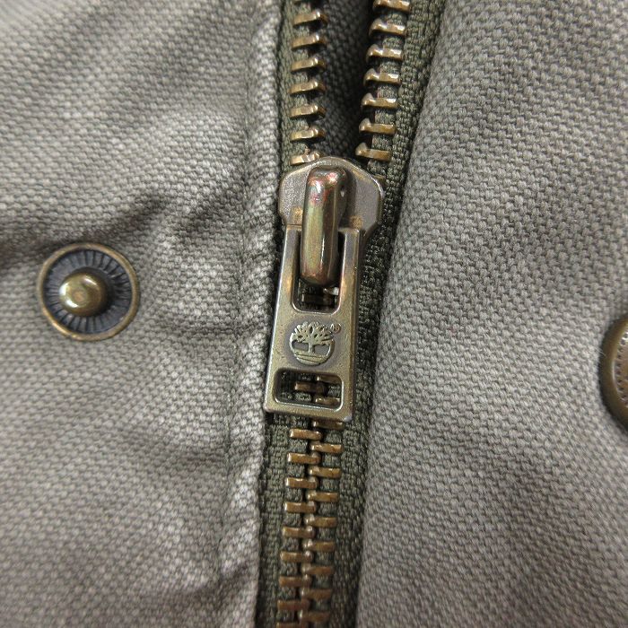 L/古着 ティンバーランド 長袖 ジャケット メンズ 90年代 90s ダック地