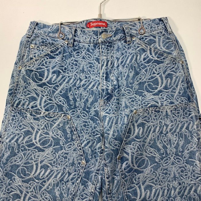 中古品】Supreme シュプリーム 22AW SCRIPT JACQUARD DOUBLE KNEE